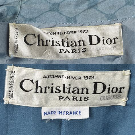 1970s dior labels|christian Dior vintage labels.